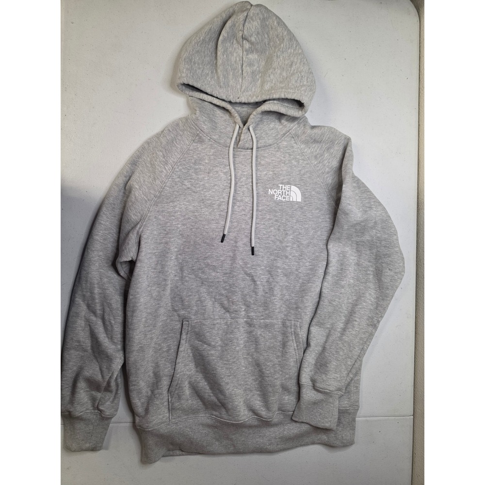The North Face Womens Grey Box NSE Pullover Hoodie Graphic Sweatshirt Size M